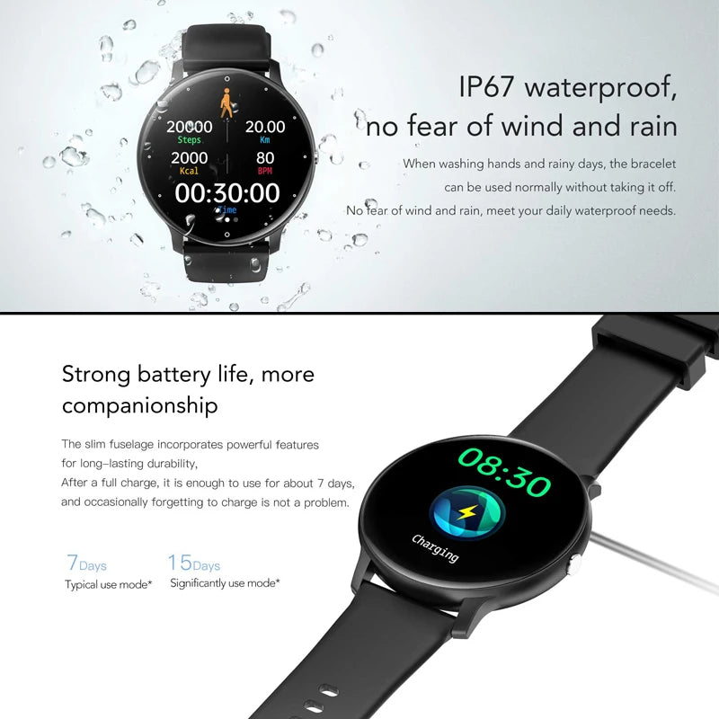 2026 New Ultra-Slim Smart Watch Men 100+ Sports Modes Heart Rate Monitoring AI Voice Assistant Bluetooth Call Smartwatches