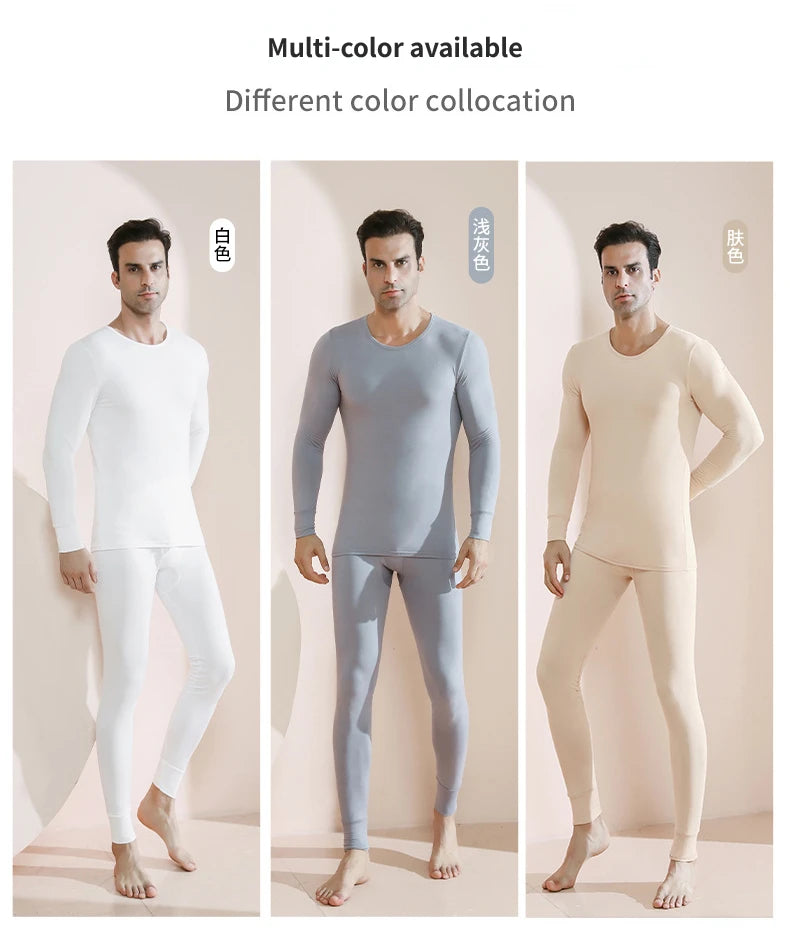 Men's Plus Size Thermal Underwear Suit | Fleece Long Johns Winter Homewear | HotTrendyPicks