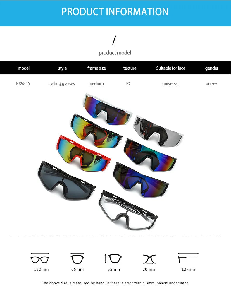 Polarized SunGlasses MTB Bike Protection Eyewear UV400 Cycling Glasses Men Women Sport Eyewear Goggles Cycling Equipment