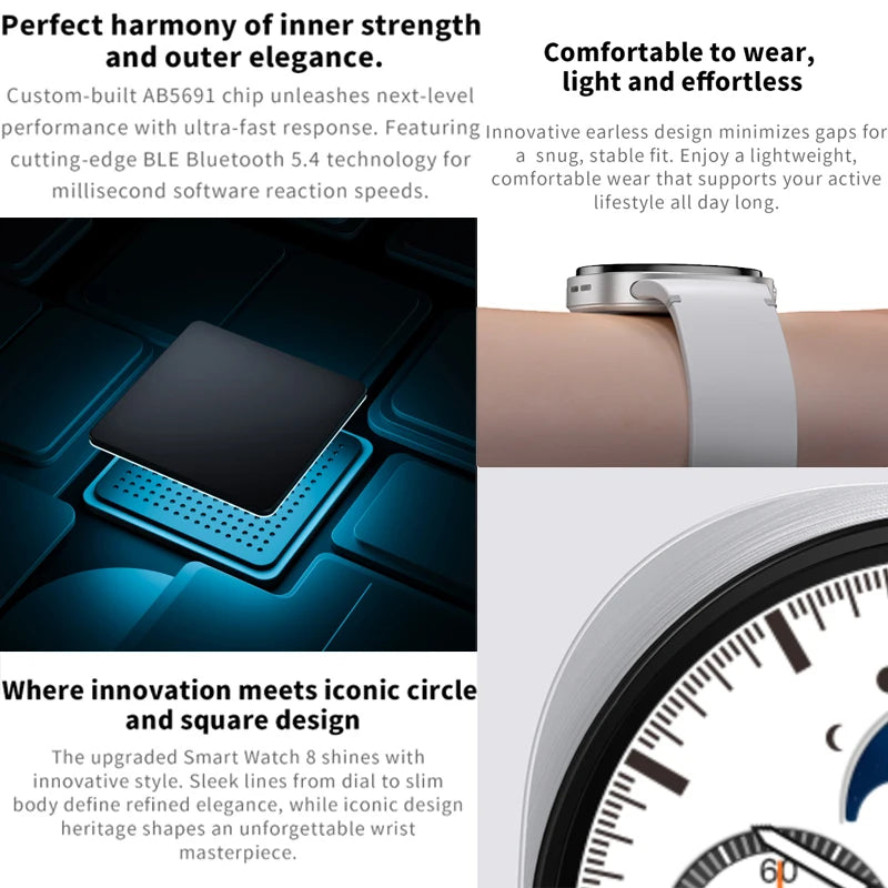 2025 GPS Smart Watch | AMOLED Heart Rate Bluetooth Call Waterproof | Men & Women