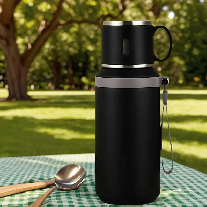 600ml Stainless Steel Travel Thermal Mug | Leak-Proof Thermos Coffee Cup
