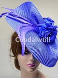 Wedding Pillbox Fascinator Hat Fashion Flower Headwear Women Formal Dress Party Royal Ascot Hair Accessories Feather Chapeau