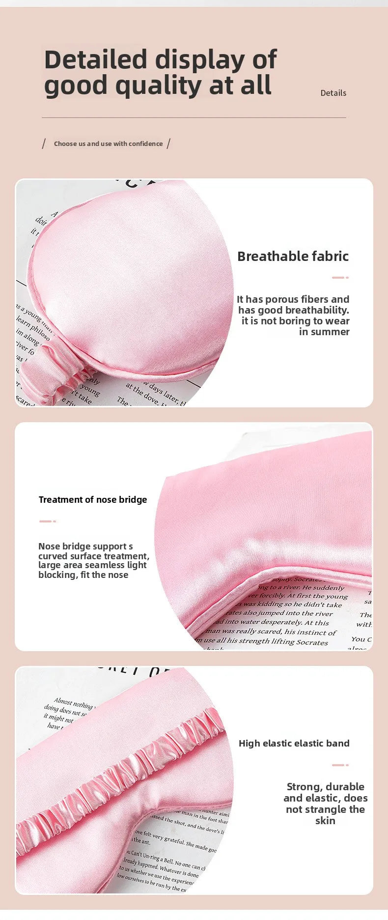 Silk Sleep Aviation Eye Mask Sleep Blackout Double-sided Mulberry Silk Eye Mask Ice Compress Ice Silk Eye Mask
