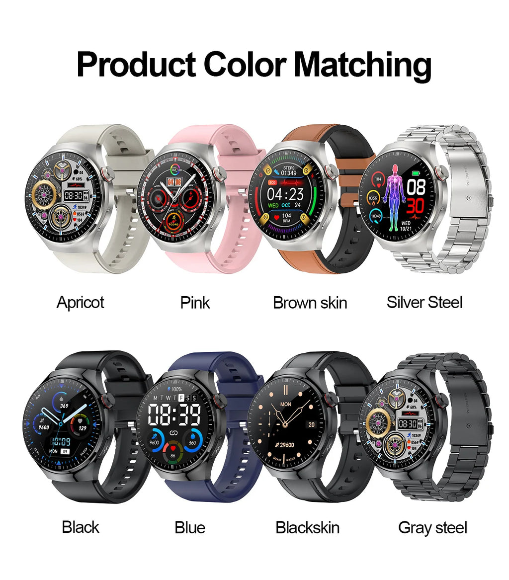 Nursing Grade Health Smartwatch | ECG+PPG Blood Lipid Uric Acid Body Temp