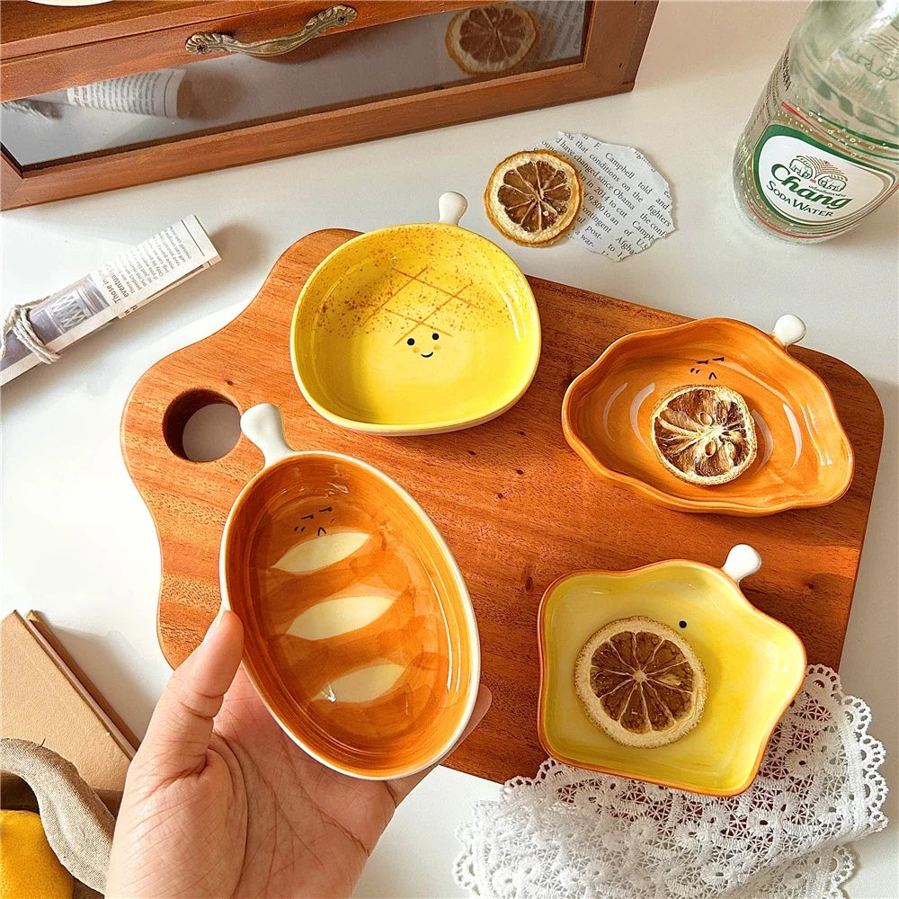 Bread Shaped Ceramic Dipping Dish | Cute Sauce Plates & Tableware | HotTrendyPicks