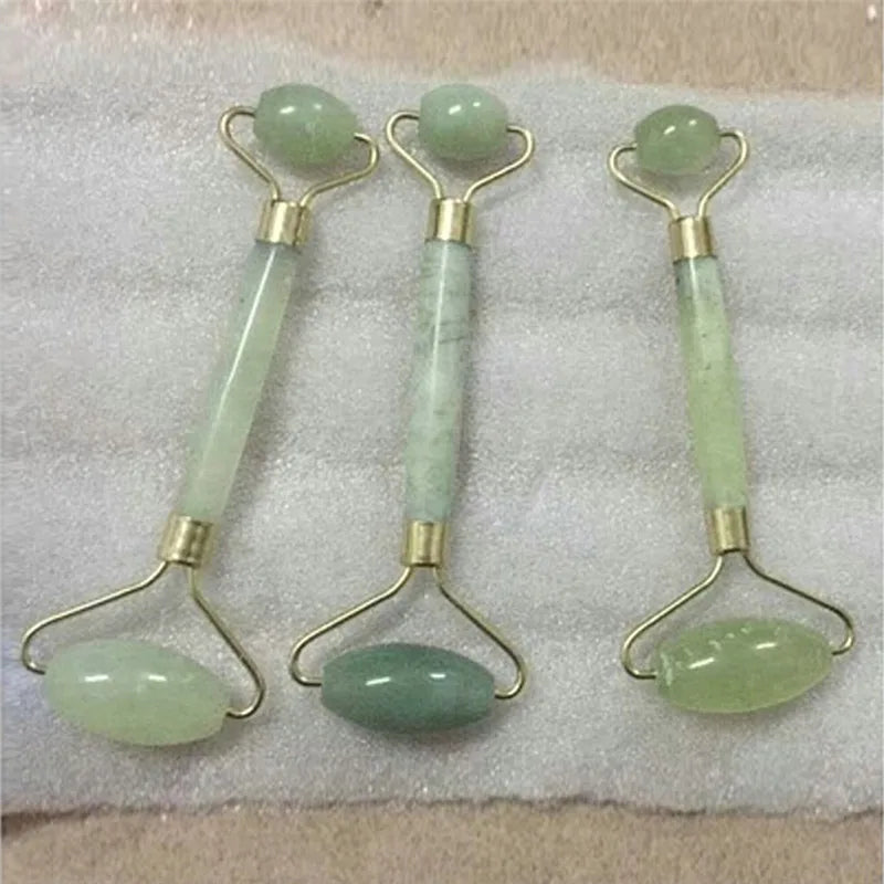 Natural Jade Facial Massage Roller | Anti-Wrinkle Face Slimming Beauty Tool | HotTrendyPicks