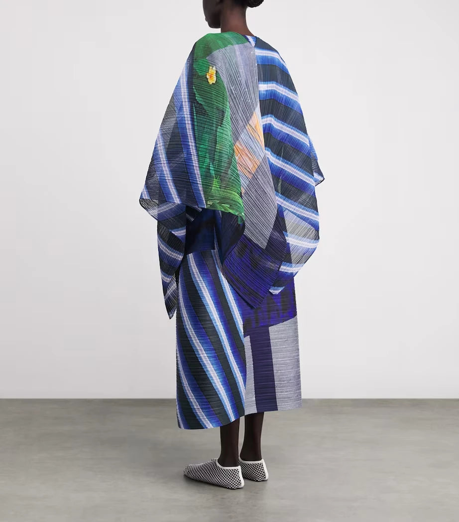 Women's Cloak Color Block Two Piece Dress