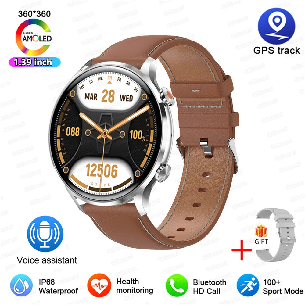 2025 New Smartwatch Women AMOLED HD Screen Always On Display Bluetooth Call