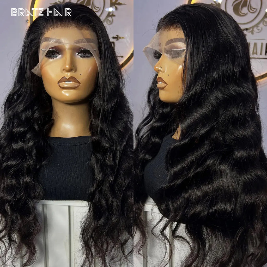 360 Full Lace Body Wave Human Hair Wig for Woman Pre Plucked Natural Color 13x6 13x4 HD Lace Frontal Loose Bouncy Glueless Wigs