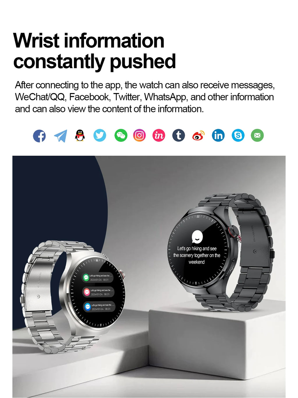 Nursing Grade Health Smartwatch | ECG+PPG Blood Lipid Uric Acid Body Temp