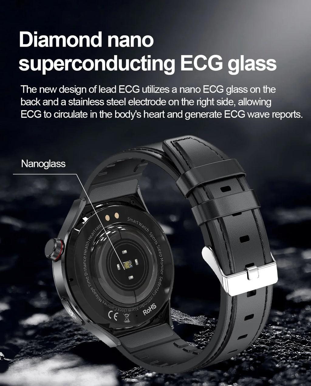 Nursing Grade Health Smartwatch | ECG+PPG Blood Lipid Uric Acid Body Temp