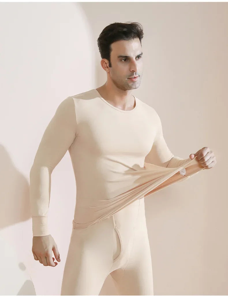 Men's Plus Size Thermal Underwear Suit | Fleece Long Johns Winter Homewear | HotTrendyPicks