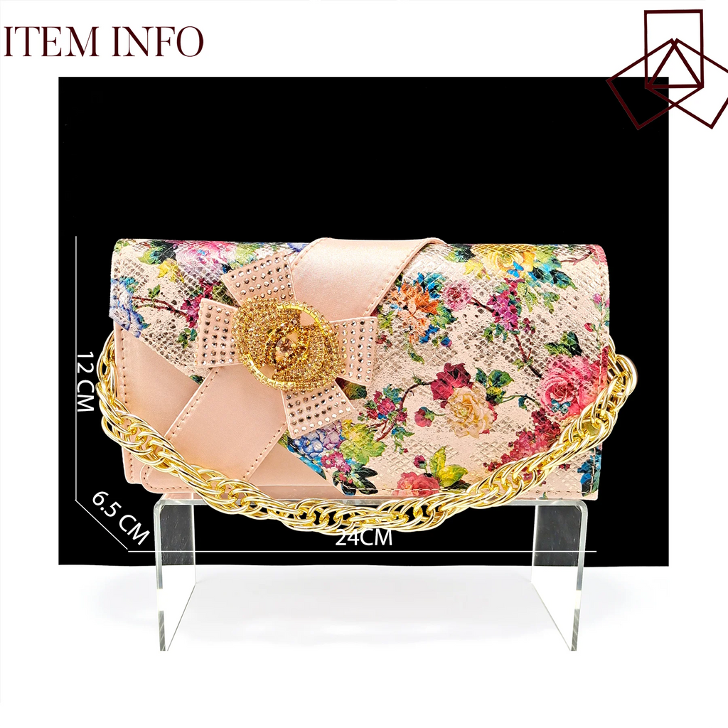 QSGFC Italian Design Shoes and Bag Matching Set Women Low Heel  Nigeria Party Wedding bigger size shoes