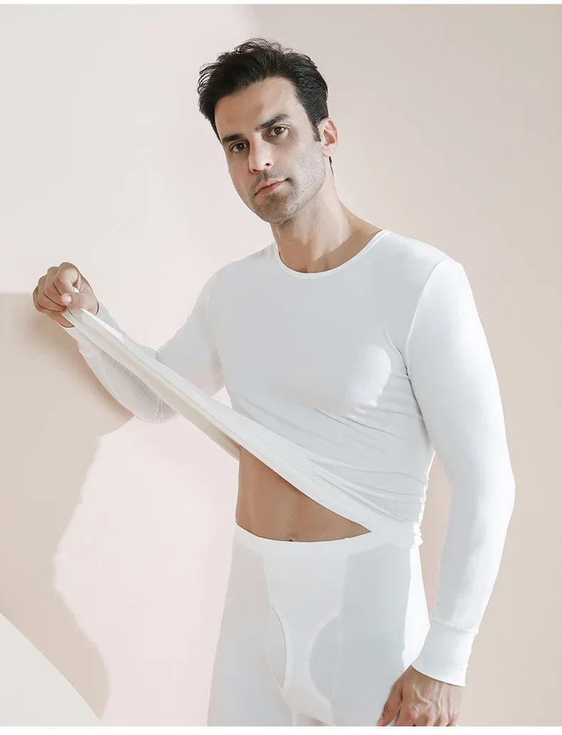 Men's Plus Size Thermal Underwear Suit | Fleece Long Johns Winter Homewear | HotTrendyPicks