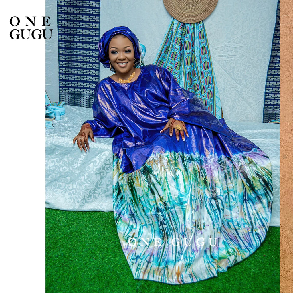 Unique Perfumed First Quality African Dashiki Basin Dress Nigerian Origianl Printing Bazin Riche Wedding Party Boubou Robe