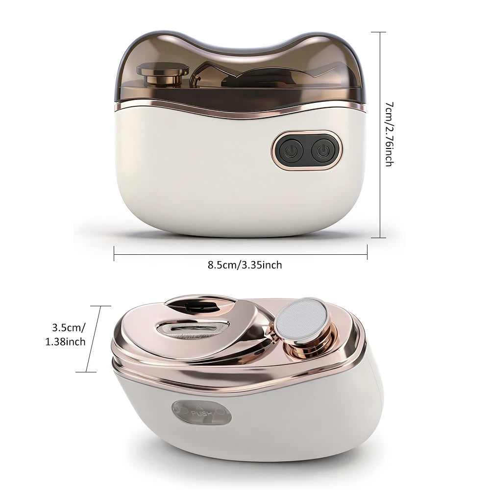 Automatic Electric Nail Clipper, 2 in 1 Auto Fingernail Cutter & Polishing Grinder for Baby Senior Adults, 2-Speed Nail Trimmer