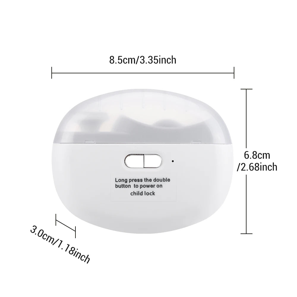 Automatic Electric Nail Clipper, 2 in 1 Auto Fingernail Cutter & Polishing Grinder for Baby Senior Adults, 2-Speed Nail Trimmer