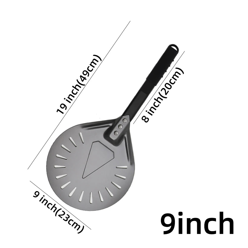 7 8 9 10 Inch Long Pizza Peel AdjustableTurning Shovel Spatula Baking Tool  Kitchen Utensils Nonstick Big Pizza Turner for Oven