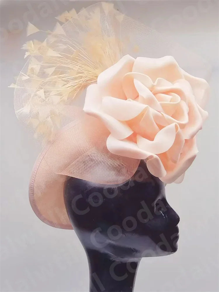 Women's Formal Tea Party Headpiece and Cocktail Church Chapeau Cap Headband Millinery
