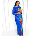 African Dresses For Women Luxury Boubou Material Rich Embroidery Design