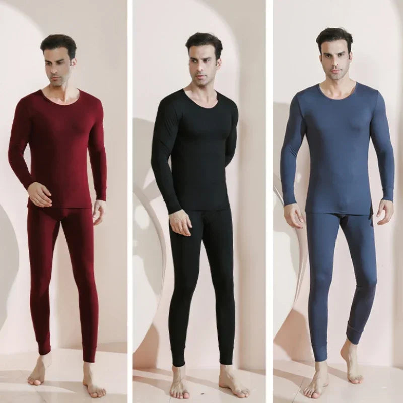 Men's Plus Size Thermal Underwear Suit | Fleece Long Johns Winter Homewear | HotTrendyPicks