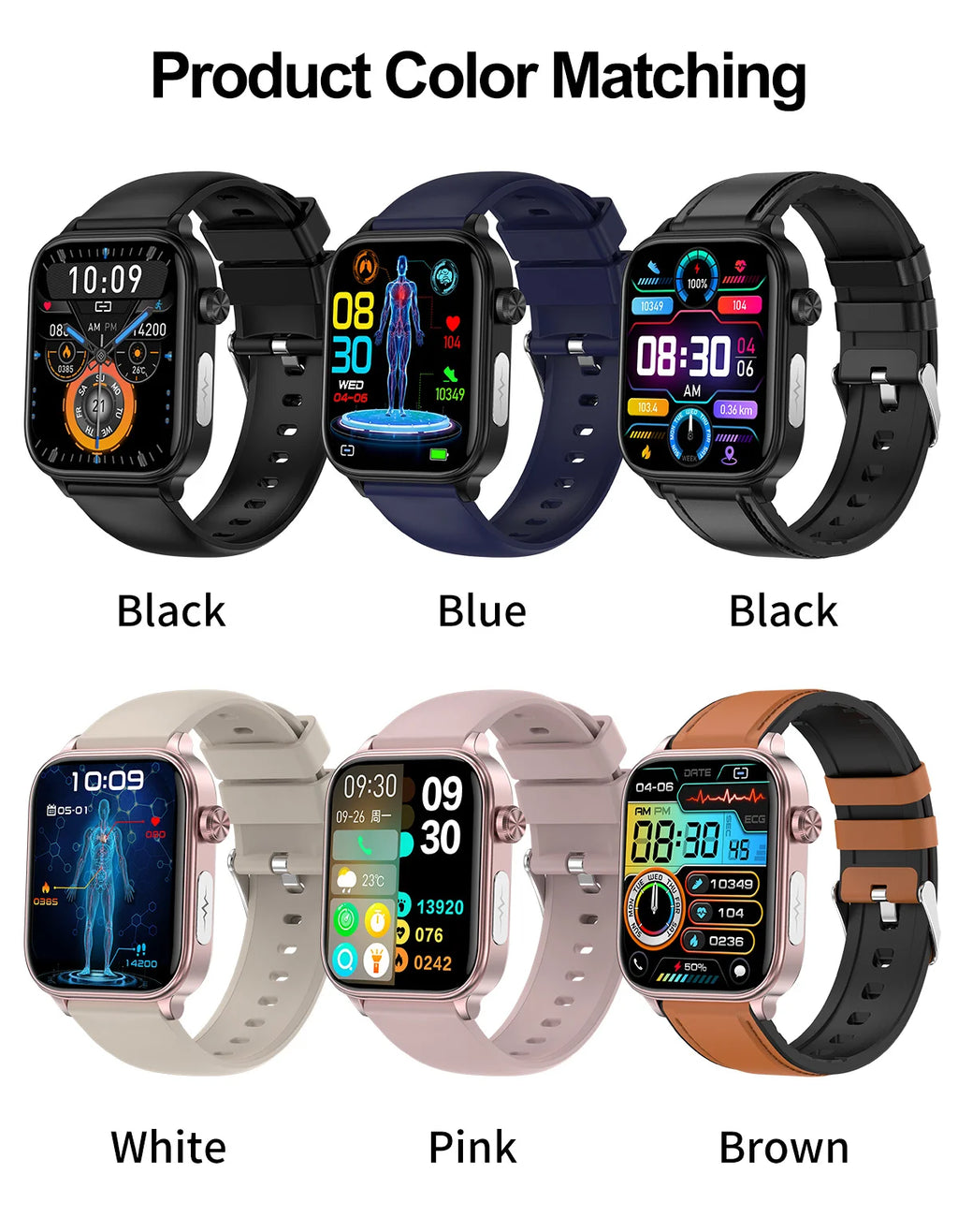 2025 AI Health Smartwatch | ECG+PPG Blood Lipids Uric Acid Body Composition | Men