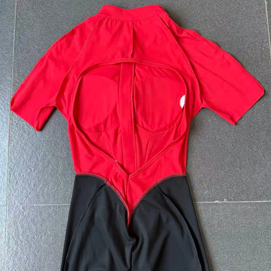 Yoga Set Sports Fitness Hollow Back Skinny Women One-Piece Jumpsuits Workout Legging Clothing Gym Bodysuit  XP83