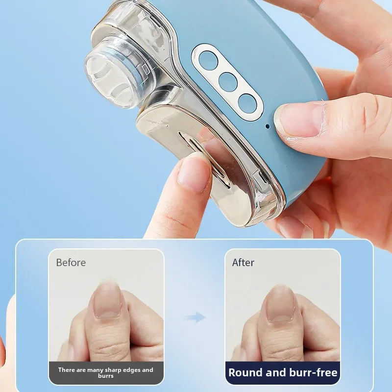 4-in-1 Electric Nail Clipper & UV Lamp | Grinder Trimmer Manicure Tool Set | HotTrendyPicks