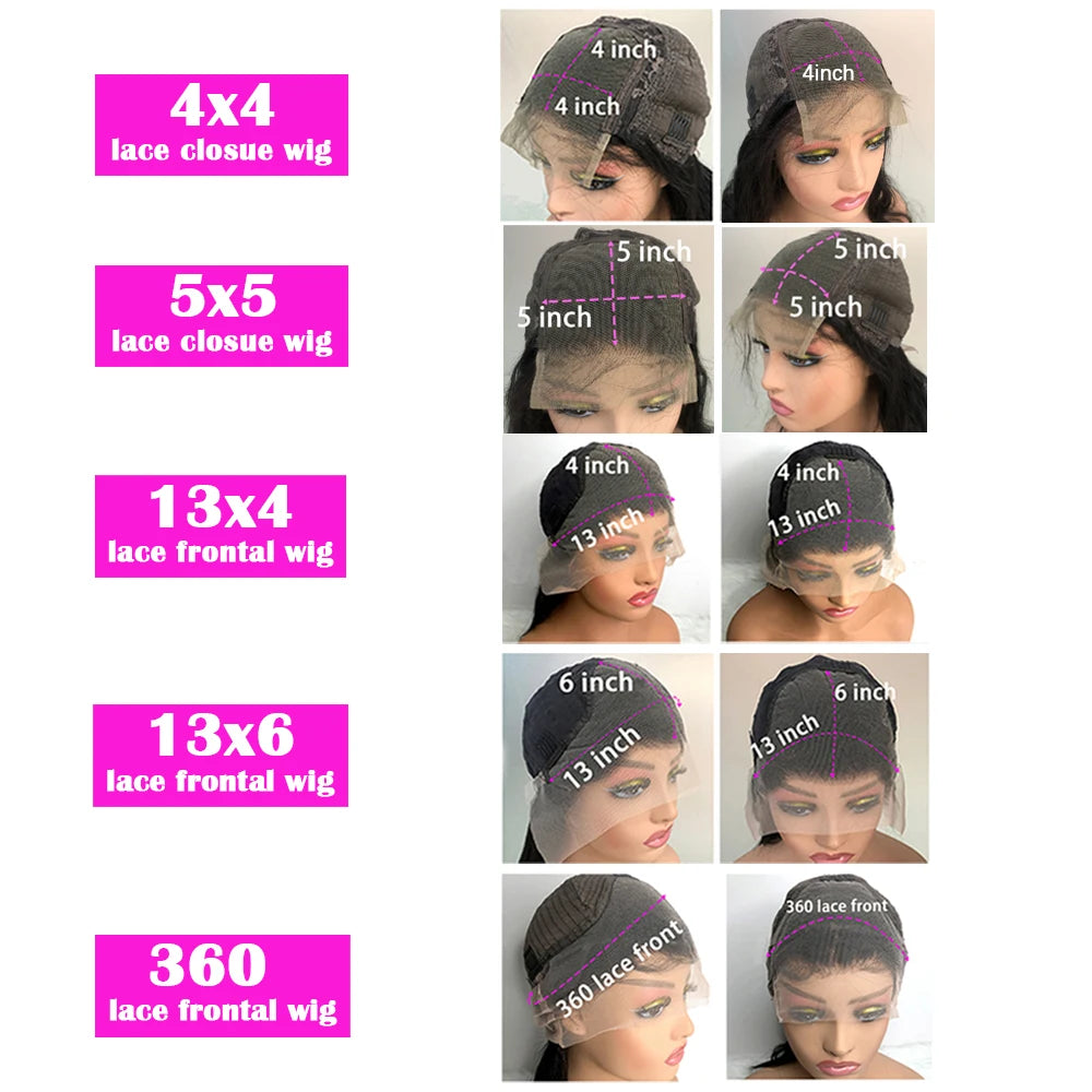 40 Inch Loose Deep Wave Brazilian Human Hair Wig 13x6 HD Lace Frontal 13x4 Lace Wig Frontal for Women with Swiss Lace Average Cap Size