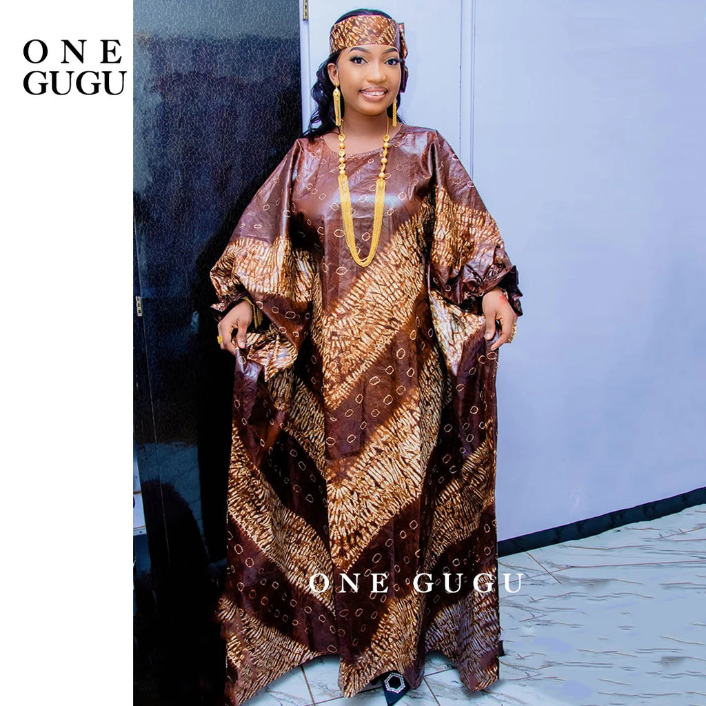 Perfumed First Quality African Dashiki Basin Dress Unique Cuff Design Nigerian Print Bazin RicheWedding Party Boubou Robe