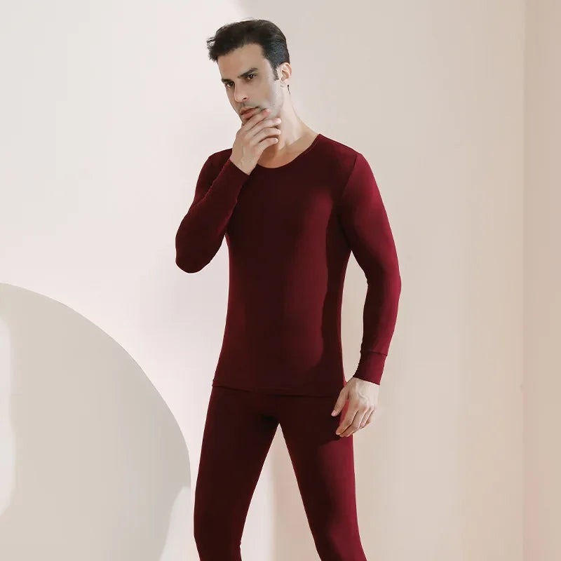 Men's Plus Size Thermal Underwear Suit | Fleece Long Johns Winter Homewear | HotTrendyPicks