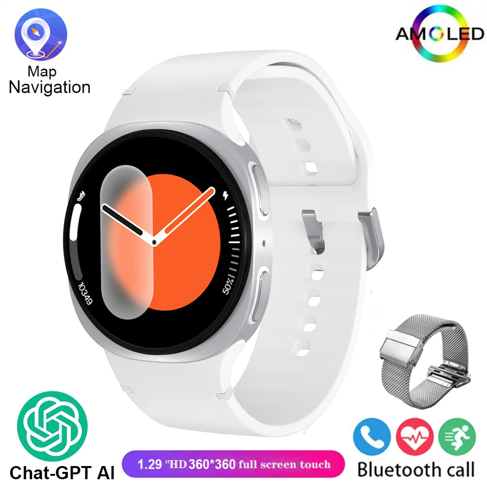2025 GPS Smart Watch | AMOLED Heart Rate Bluetooth Call Waterproof | Men & Women