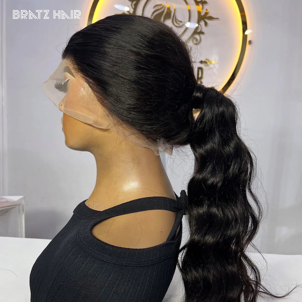 360 Full Lace Body Wave Human Hair Wig for Woman Pre Plucked Natural Color 13x6 13x4 HD Lace Frontal Loose Bouncy Glueless Wigs