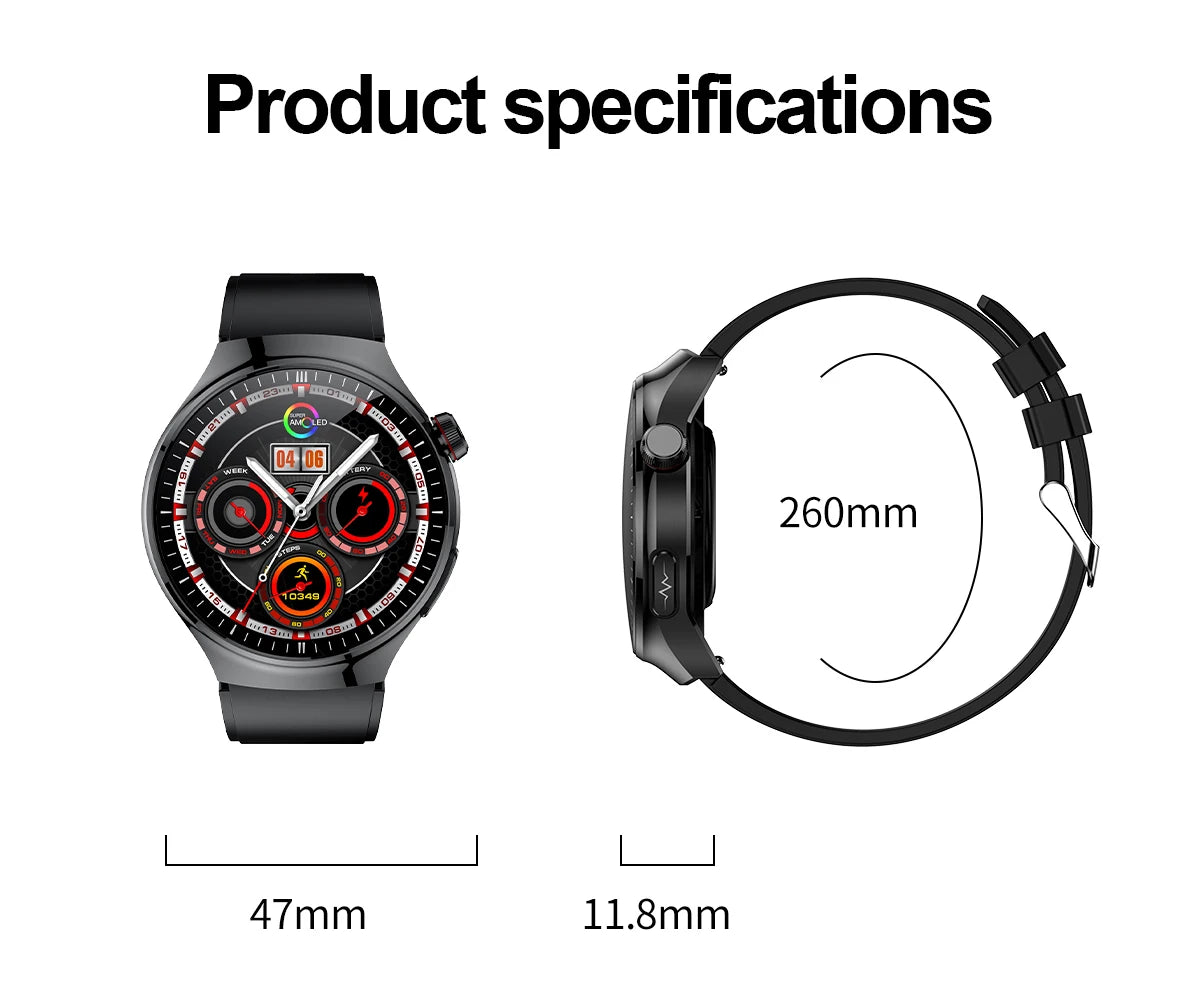Nursing Grade Health Smartwatch | ECG+PPG Blood Lipid Uric Acid Body Temp