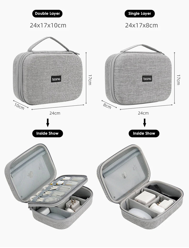 HardDigital Storage Bag | Travel Organiser for Cables, Chargers & Earphones | HotTrendyPicks