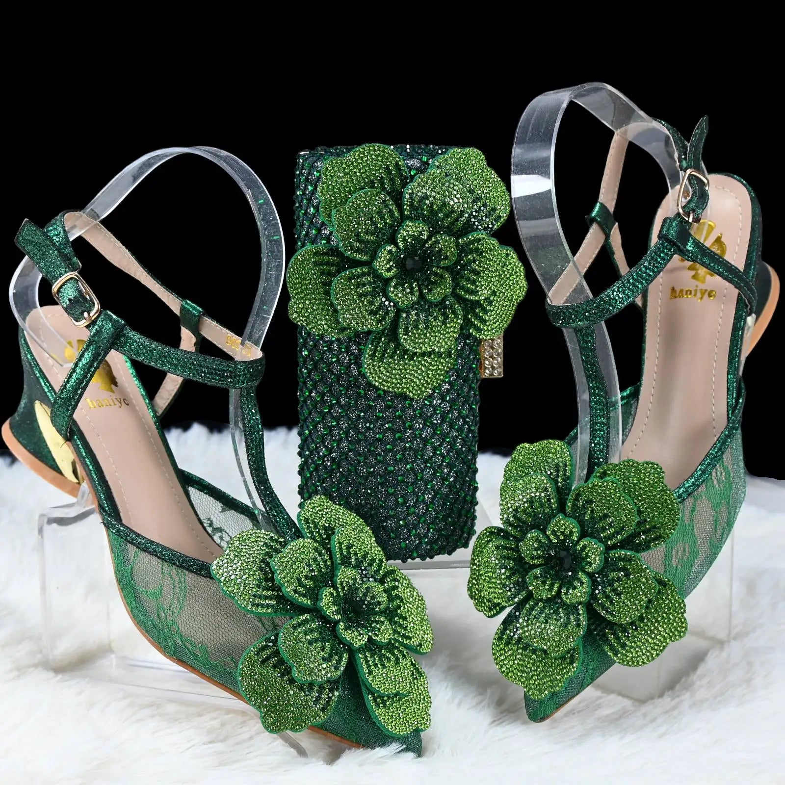 African Wedding fashion Shoes with Matching Bags For Women