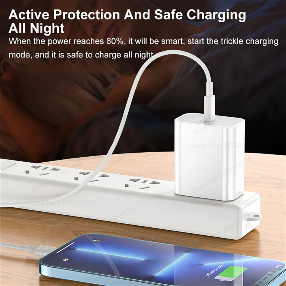 1-3 PCS PD 35W USB Cable for iPhone 16 15 14 13 12 11 Pro Max Plus XR XS Fast Charging USB C Charger Cable Date Wire Accessories
