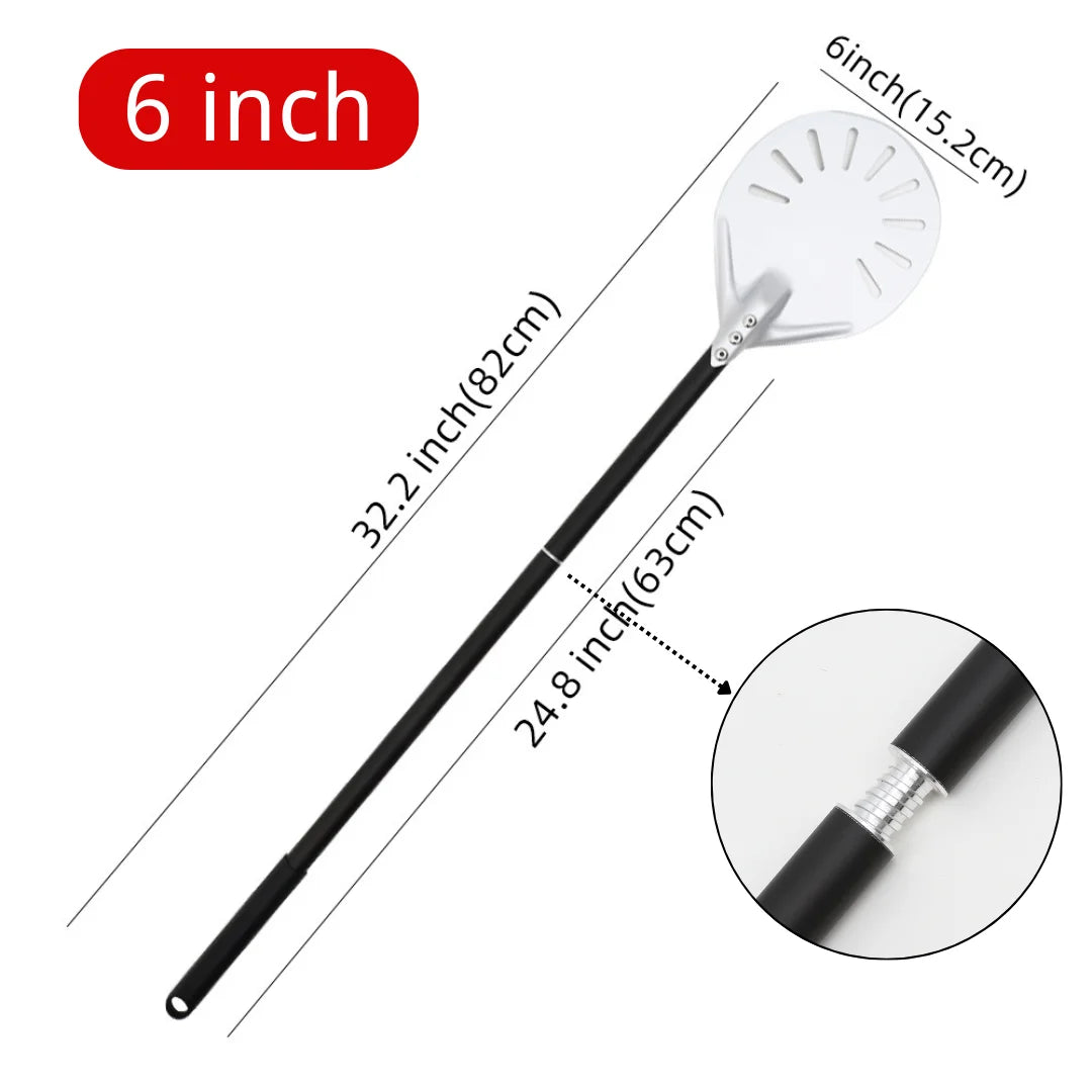 7 8 9 10 Inch Long Pizza Peel AdjustableTurning Shovel Spatula Baking Tool  Kitchen Utensils Nonstick Big Pizza Turner for Oven