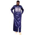 African Clothes For Man Bazin Riche Embroidery Design Top Long Sleeve 2 Piece Set