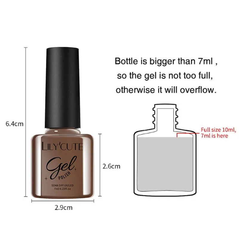 UV Gel Nail Polish | Brown Red Purple Coffee Shades | HotTrendyPicks