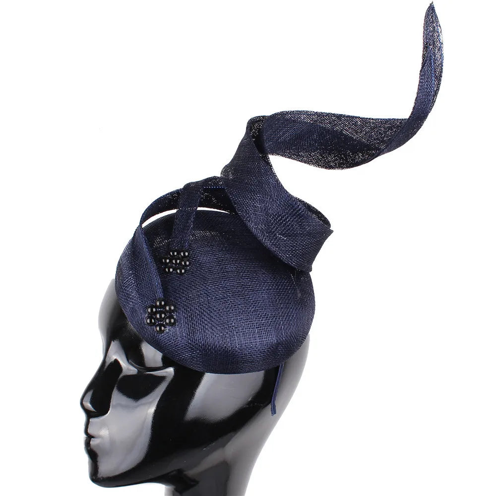 Women's Sinamay Fascinator Millinery Hat Cocktail Party Tea Chapeau Headbands
