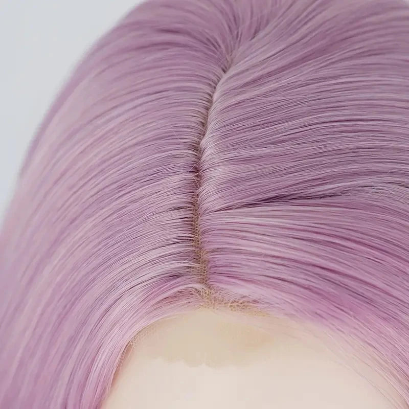 Lavender Purple Shoulder- Wig | Straight Synthetic Heat-Resistant | Women