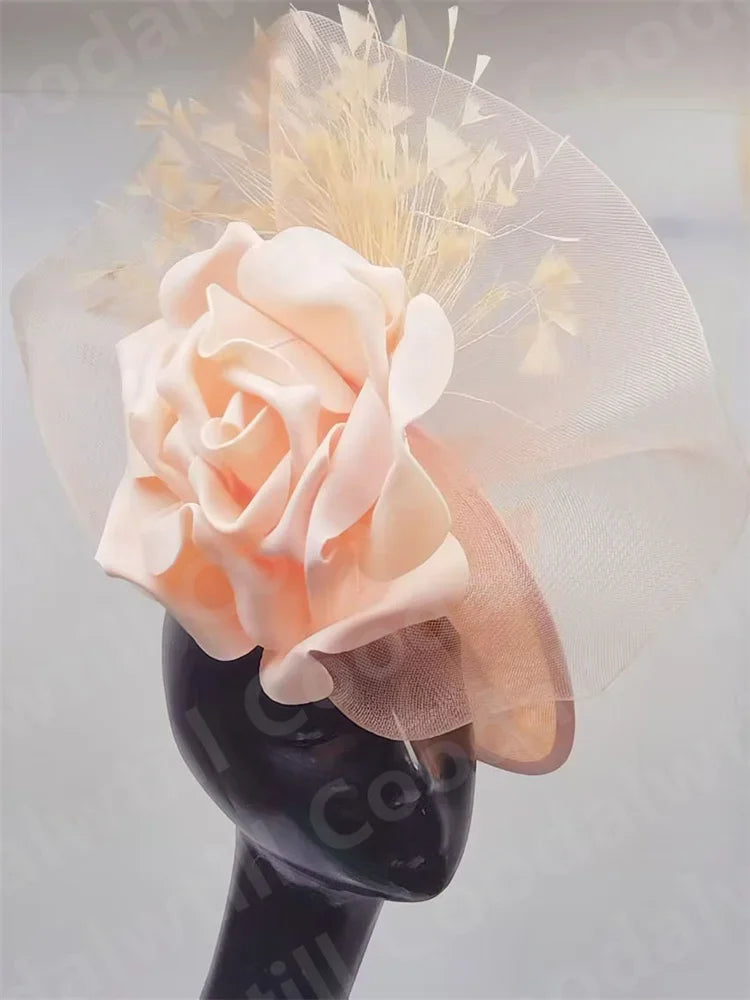 Women's Formal Tea Party Headpiece and Cocktail Church Chapeau Cap Headband Millinery