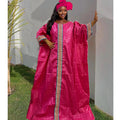 Unique African Traditional Brocade Basin Dashiki With Lace Trim Ribbon Wedding Dress Origianl Nigeria Bazin Rich Boubou Robe