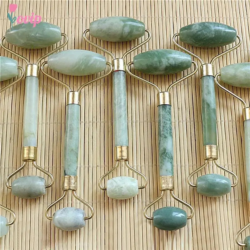 Natural Jade Facial Massage Roller | Anti-Wrinkle Face Slimming Beauty Tool | HotTrendyPicks