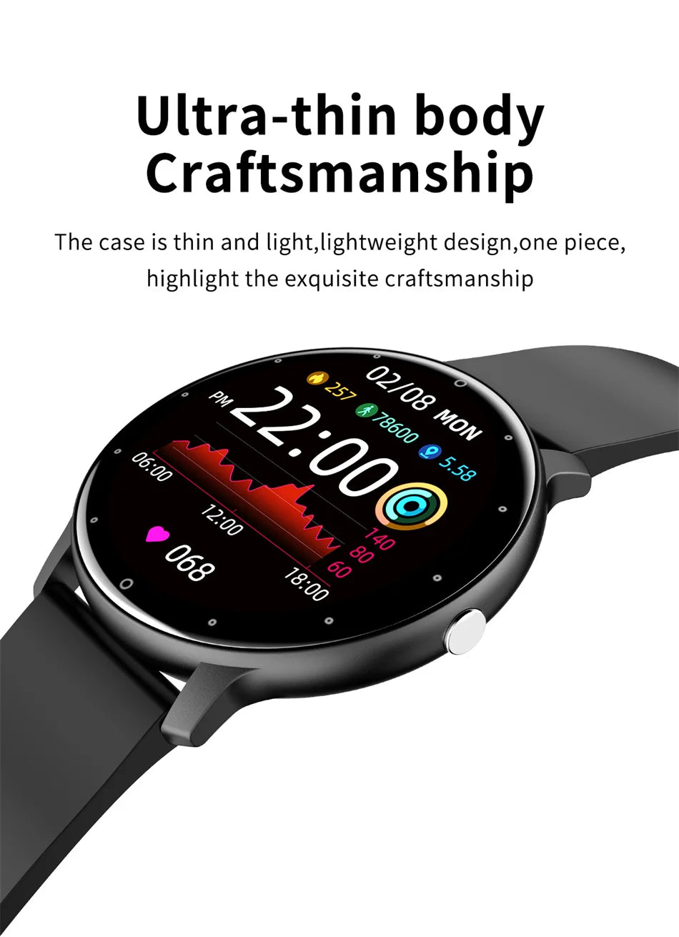 2026 New Ultra-Slim Smart Watch Men 100+ Sports Modes Heart Rate Monitoring AI Voice Assistant Bluetooth Call Smartwatches