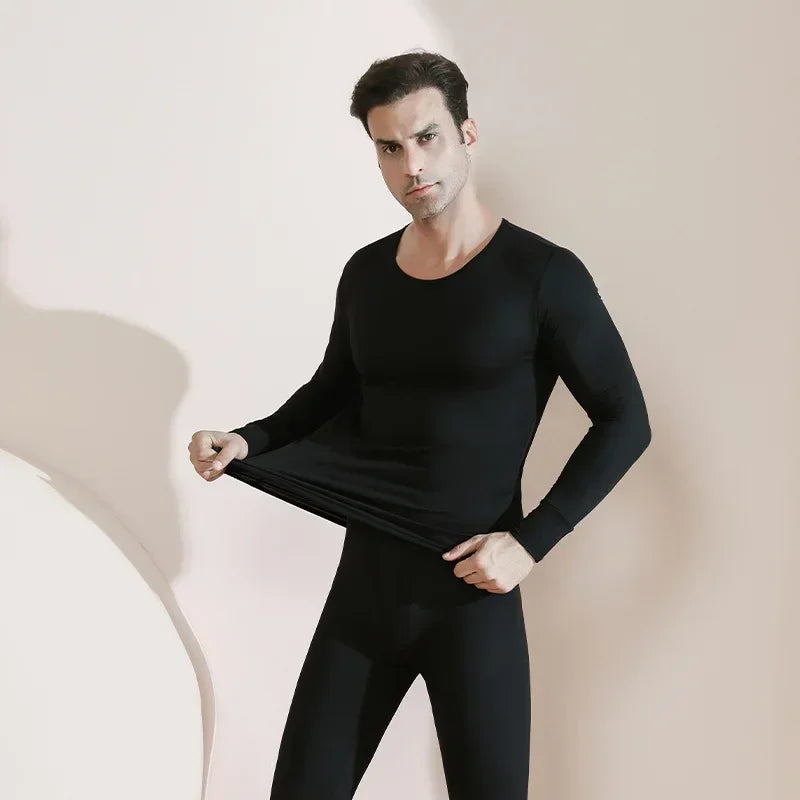 Men's Plus Size Thermal Underwear Suit | Fleece Long Johns Winter Homewear | HotTrendyPicks