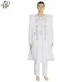African Suit Men Robe Shirt and Pants Set Long Sleeve