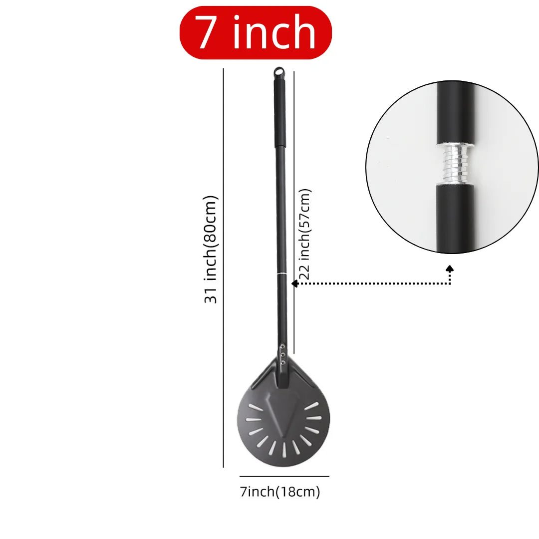 7 8 9 10 Inch Long Pizza Peel AdjustableTurning Shovel Spatula Baking Tool  Kitchen Utensils Nonstick Big Pizza Turner for Oven