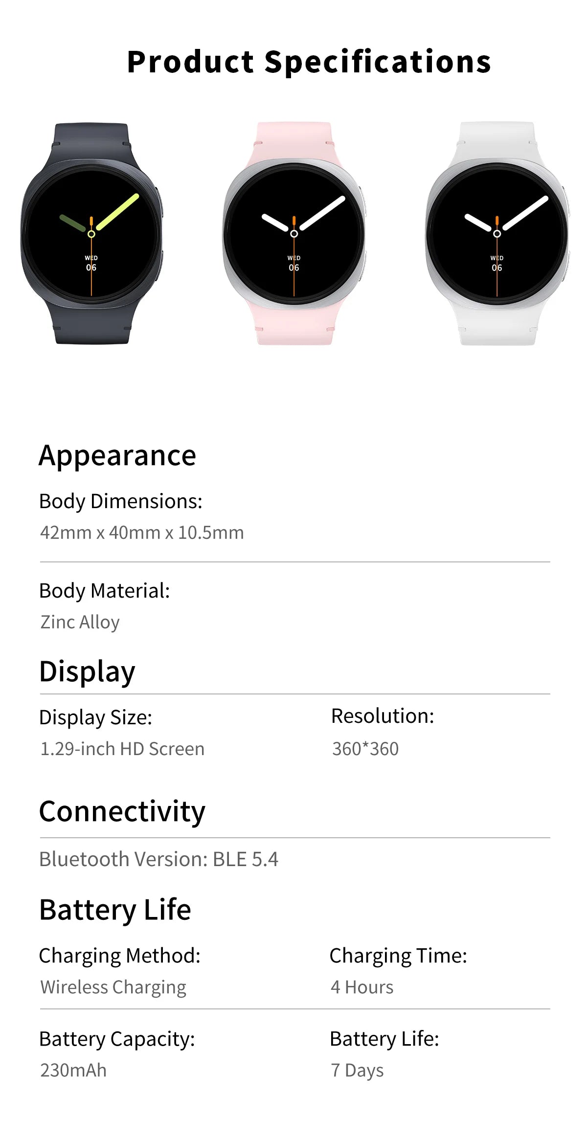 2025 GPS Smart Watch | AMOLED Heart Rate Bluetooth Call Waterproof | Men & Women
